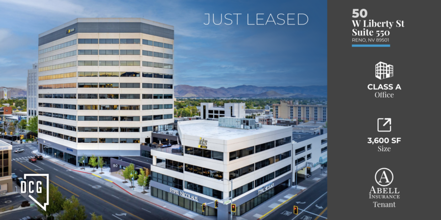 DCG Represents Basin Street Properties in 3,600 SF Downtown Reno Office Lease